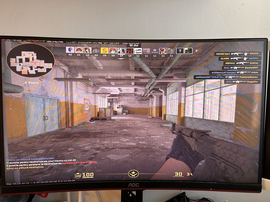Monitor aoc 24” 144hz superb curbat