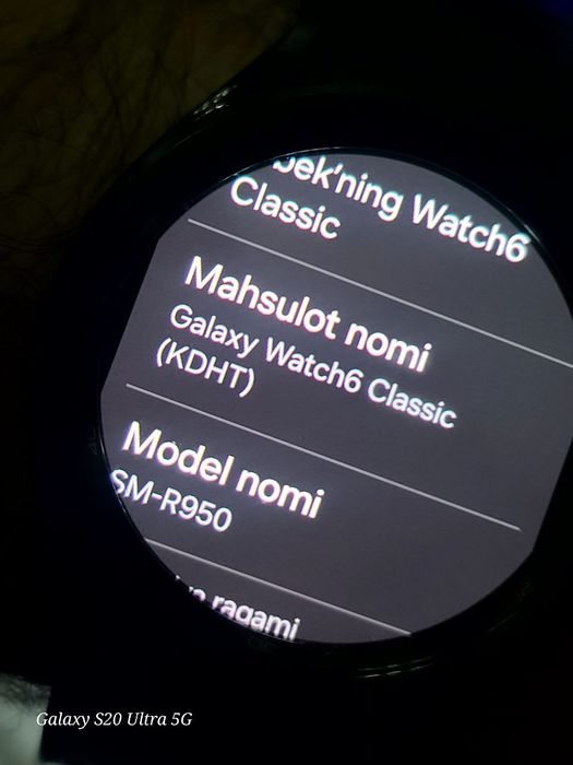 Watch 6 classic karopkasi bilan