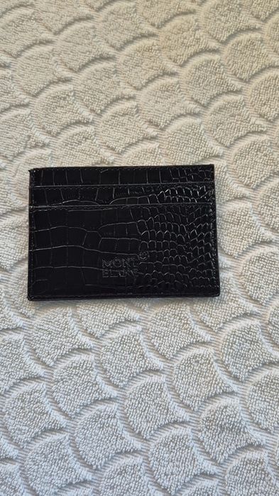 Cardholder Montblanc din piele lucioasa