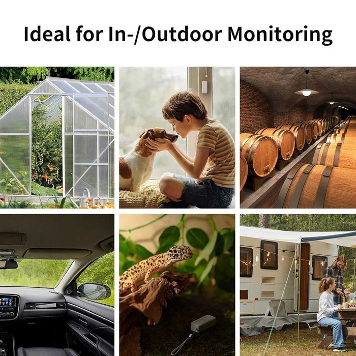 SwitchBot IP65 Термометър, Хигрометър, 3 Комплекта