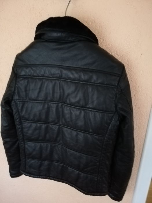 Geaca piele bărbati Zara Man M
