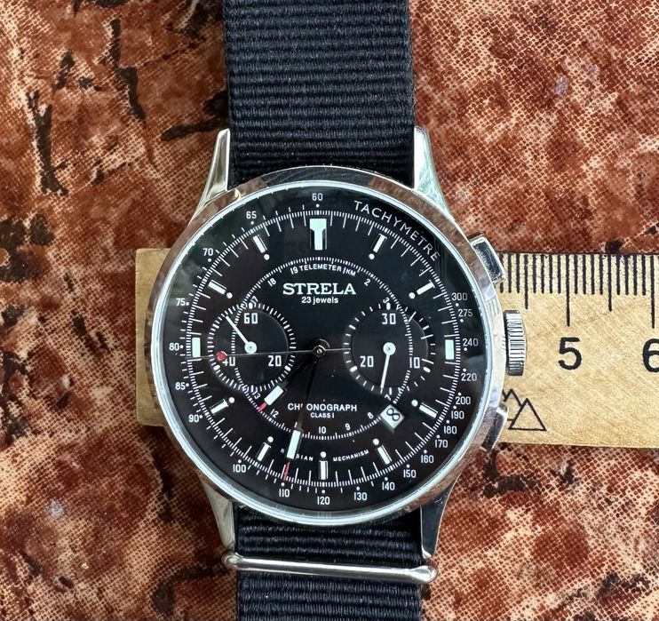 STRELA Chronograph Poljot 3133 23 Jewels Руски Механичен Хронограф
