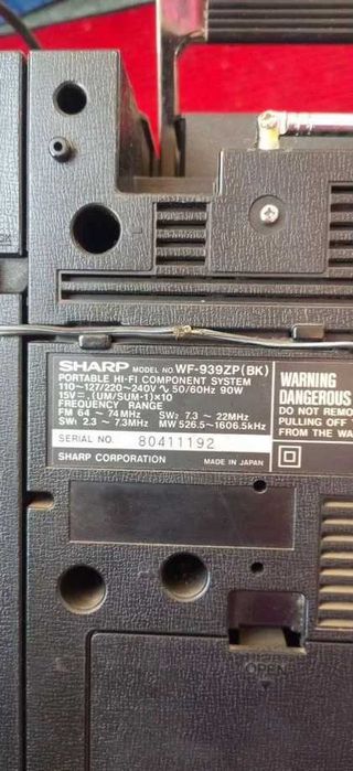 Магнитола sharp wf 939 zp