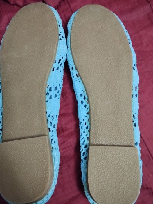 Espadrile turcoaz damă