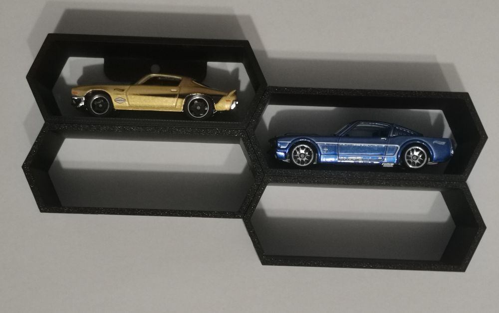 Suport / Display Modular Hexagonal Hot Wheels (1:64) + Personalizare