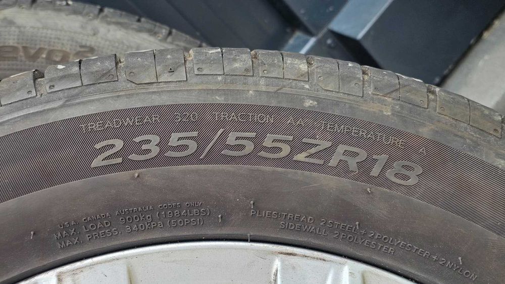 Jante Aliaj VOLKSWAGEN OEM + Cauciucuri Vara 235 / 55 / ZR18