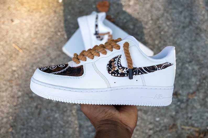 Adidasi Custom Nike Air Force 1 Bandana Rope 40 42 43 Iasi OLX.ro