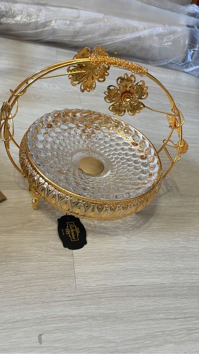 Подзолоченая посуда в наборе 2шт