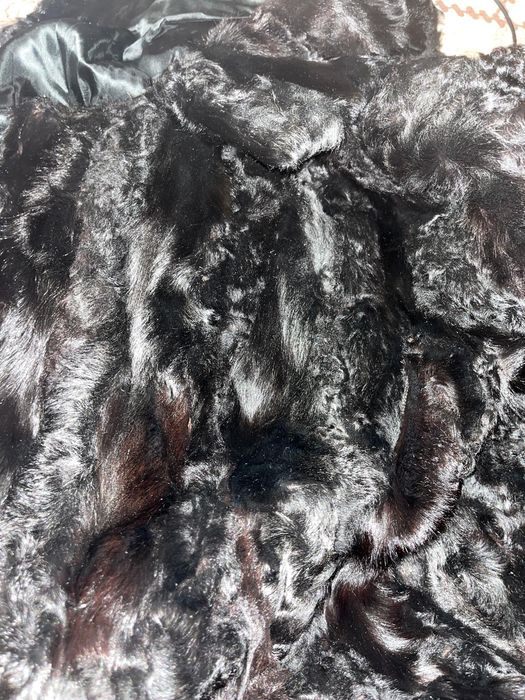 Blană astrahan neagra naturală