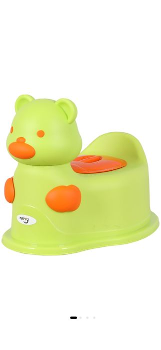Olita pentru bebelusi Mappy Bear, Verde/Orange NOU NEFOLOSIT