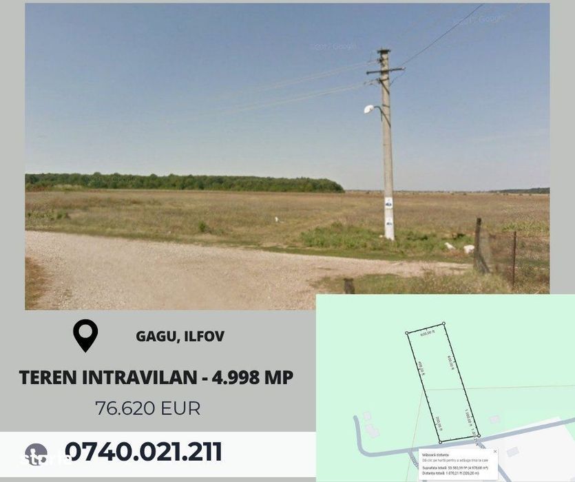 Teren intravilan - 4.998 mp, Gagu