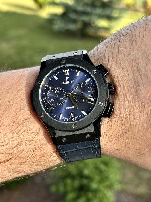 ceas bărbatesc hb classic fusion blue dial  45,mm