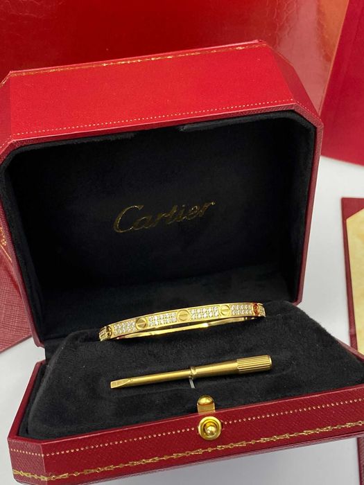 Brățară Cartier LOVE 16 Gold 750 cu diamante