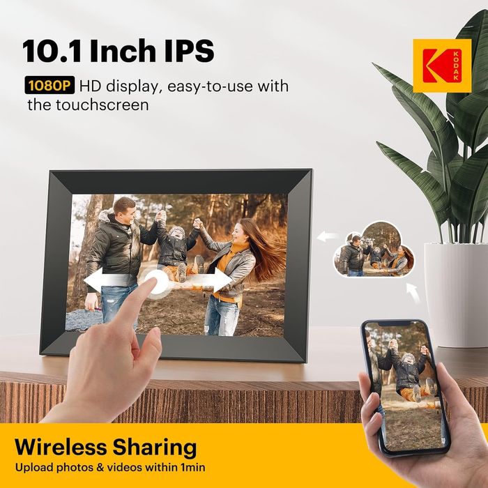 Цифровая фоторамка Kodak 10 дюйма HD экран , 32 gb + Wi Fi