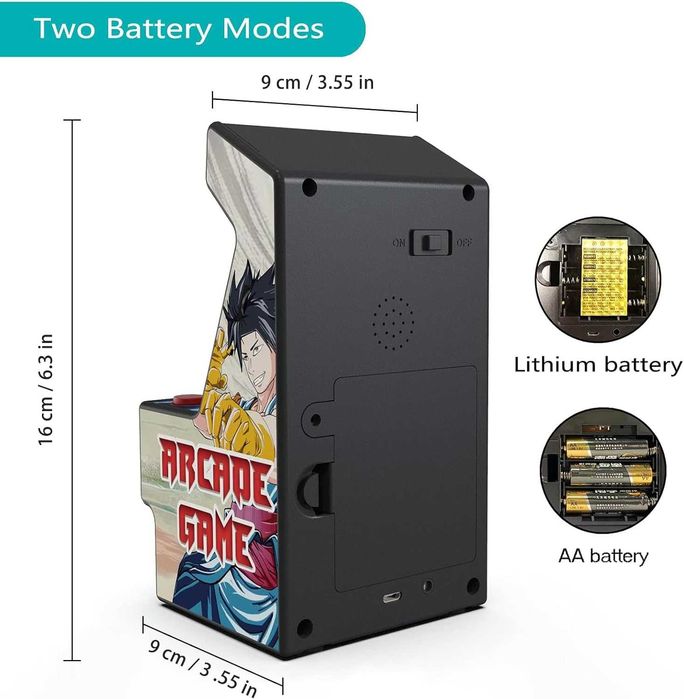 Мини аркадна конзола „Arcade Game“ 156 в 1 с TV изход и батерия BL-5C