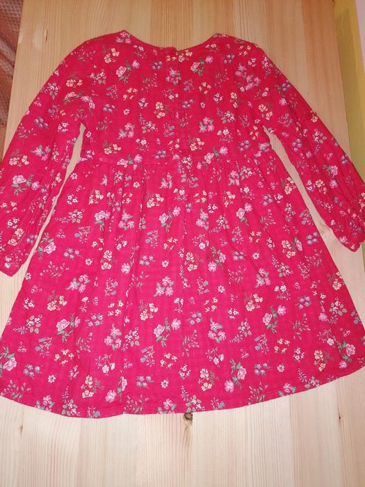 Рокля момиче 3-4 г бледо червена, на цветя LC Waikiki