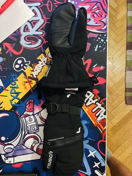 Manusi ski baieti Reusch R-TEX XT Junior Lobster, negru