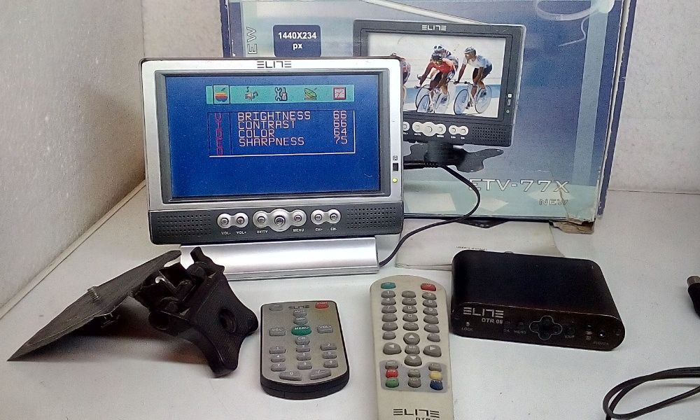 Мини телевизорче Elite+декодер Elit DTR 08