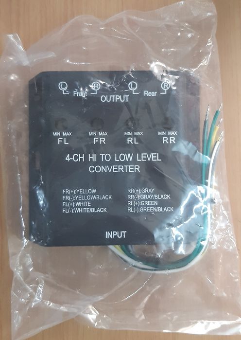 Adaptor Convertor Filtru HI LOW Remote Nivel Semnal Iesire Difuzoare