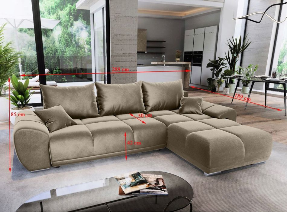 Colțar extensibil cu ladă de depozitare