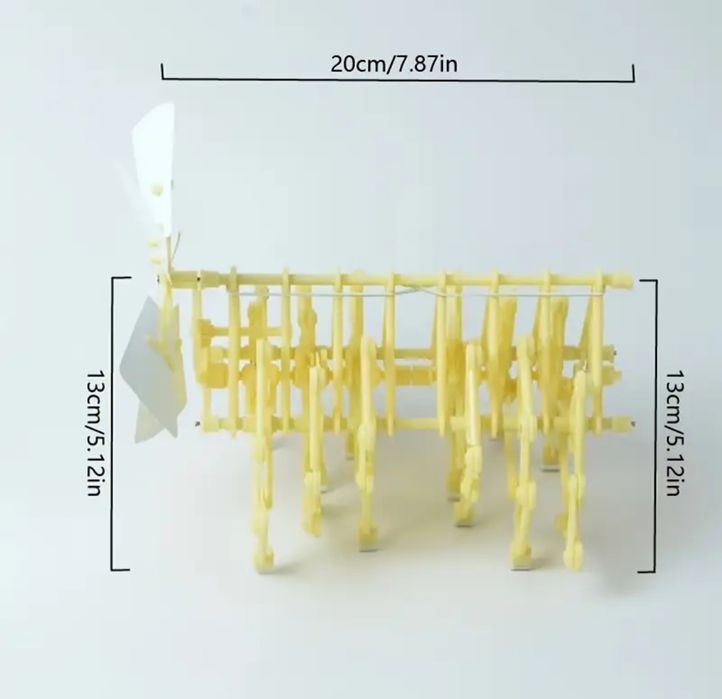Конструктор вятърно задвижването с бионична глава механично устроен