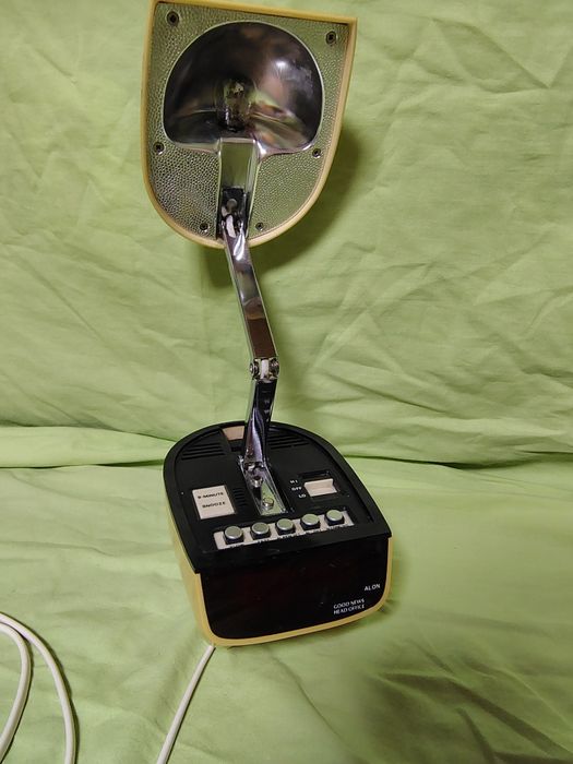 Lampa ceas radio vechi, nu funcționează, vintage lamp