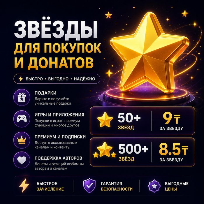 Звёзды Телеграм / Telegram Stars