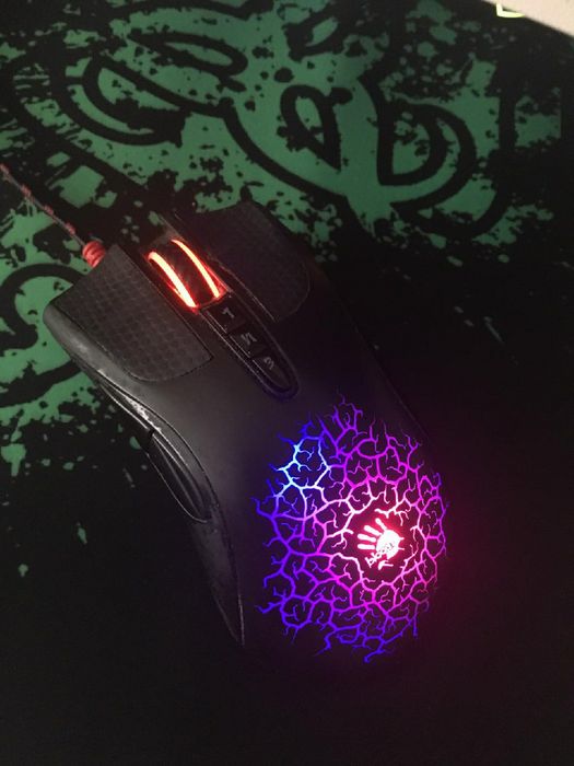 (2в1) Игровой коврик+мышка/мышь Bloody A90/A9081