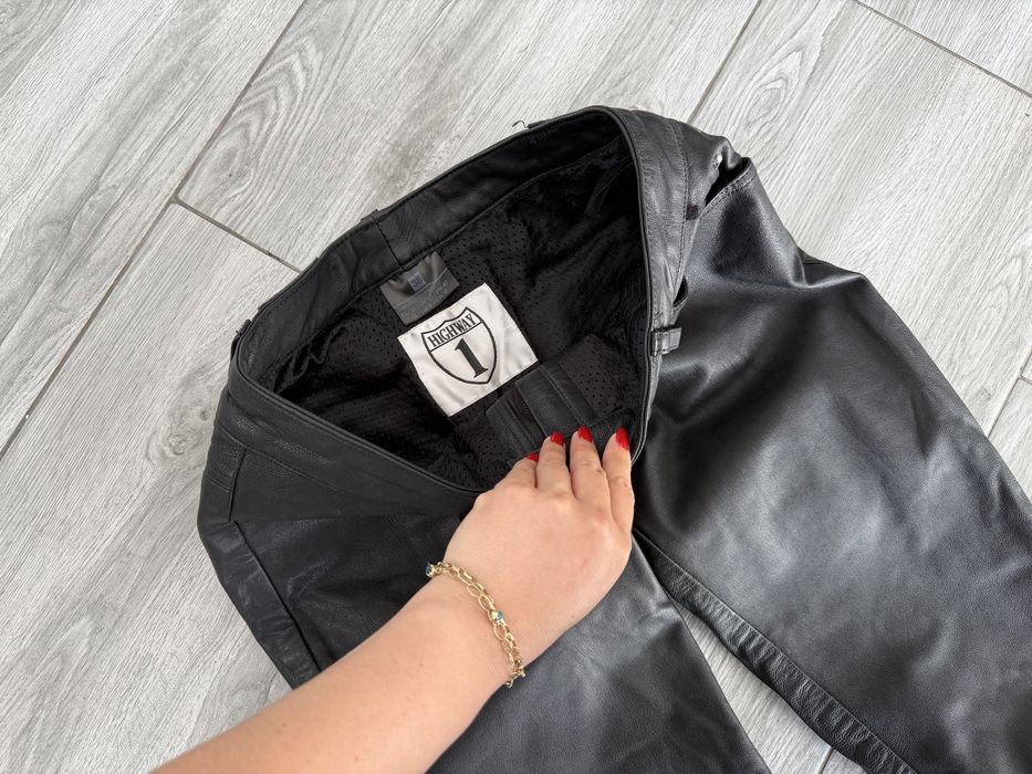 Pantaloni piele Highway moto opium rock