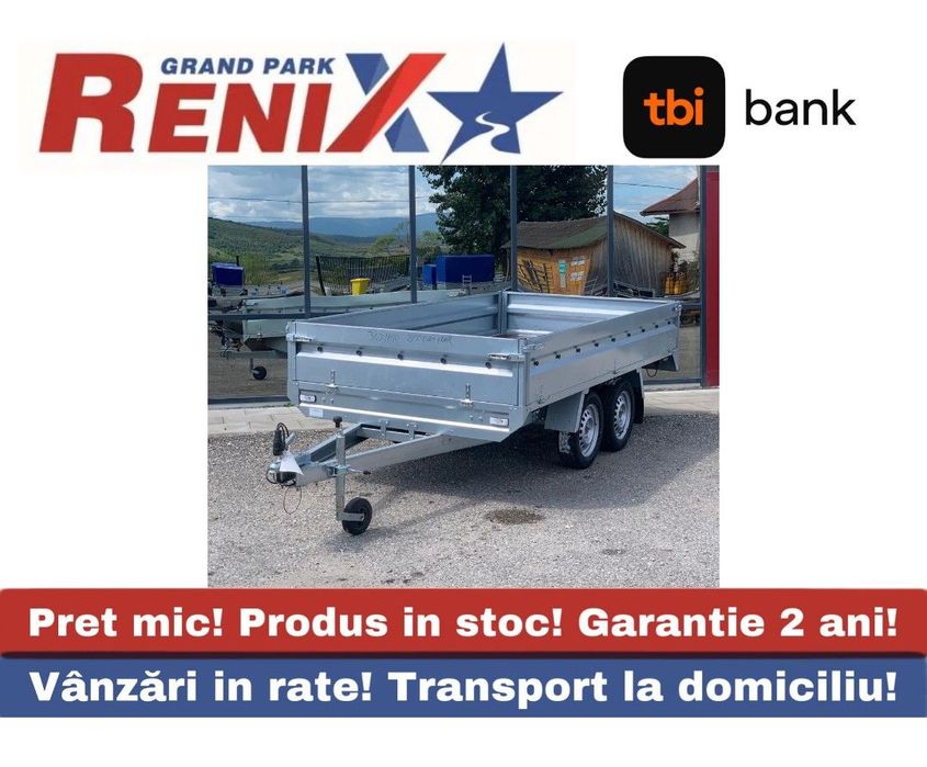 Niewiadow Remorca besttrailers 305/160/35 cu sistem de franare 750kg Remorca cu obloane detasabile si sistem de franare