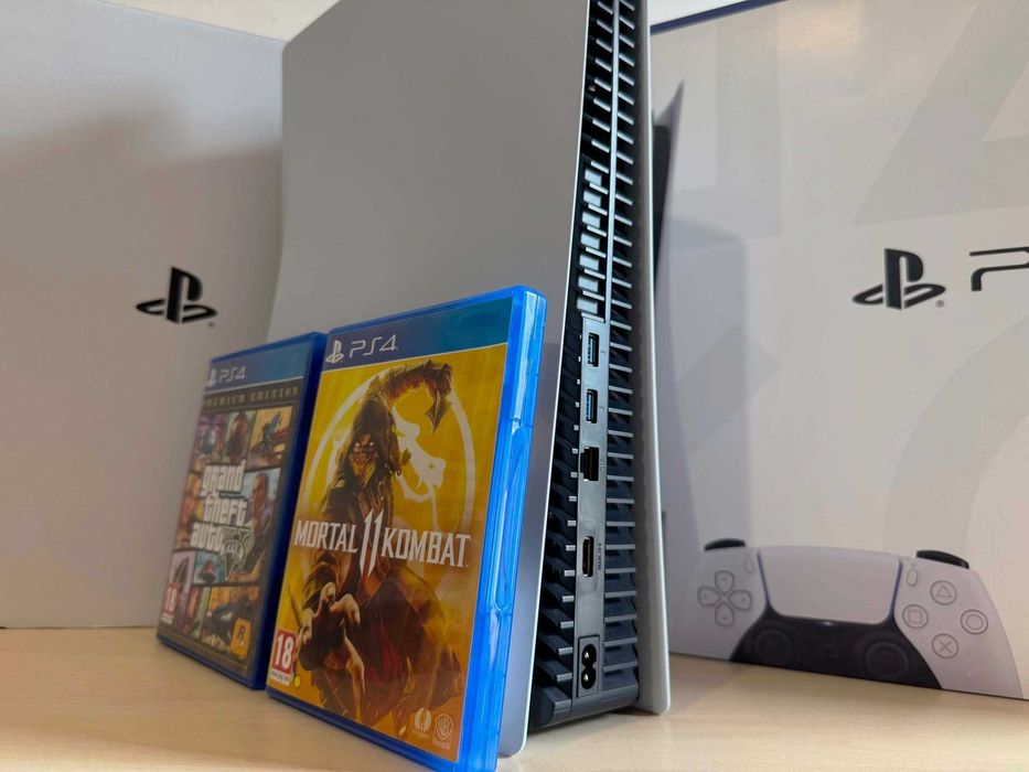 Бартер! Playstation 5 Disk Edition 825GB White (Бял) + 2 игри