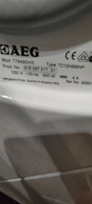 Сушилня AEG Lavatherm Protex Plus инверторна с термопомпа 9кг.