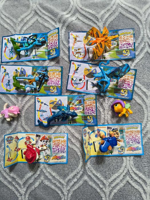 Jucării kinder diferite