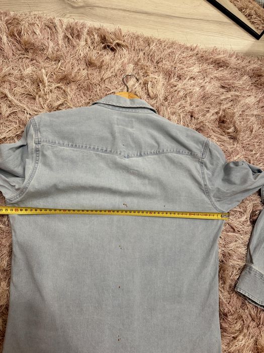 Cămașă din blug denim bărbați mânecă lungă Pull&Bear mărimea S