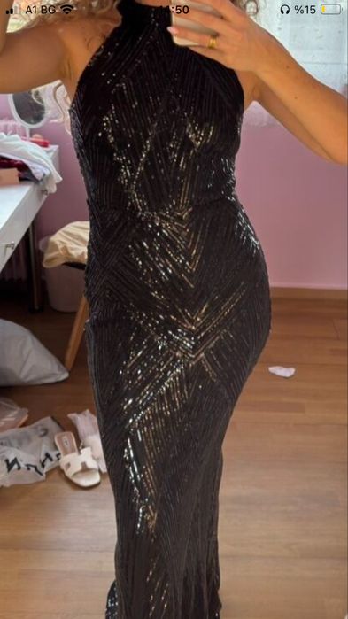 Черна официална рокля