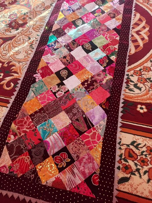 Sarpoga koʻrpacha dasturxon chimildiq tikamiz