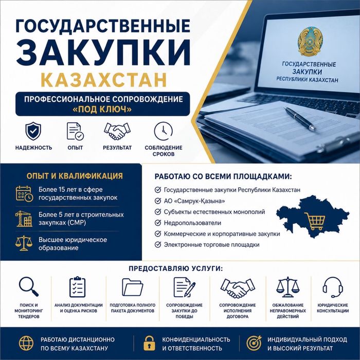 Услуги, госзакупки, самрук, митворк, юрист