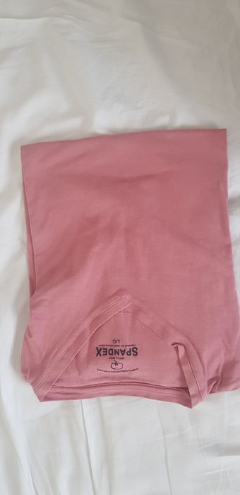 Tricou roz Spandex L BioCotton,bumbac ecologic