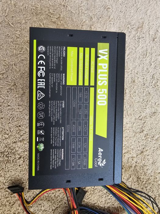 Блок питания AeroCool VX Plus 500W