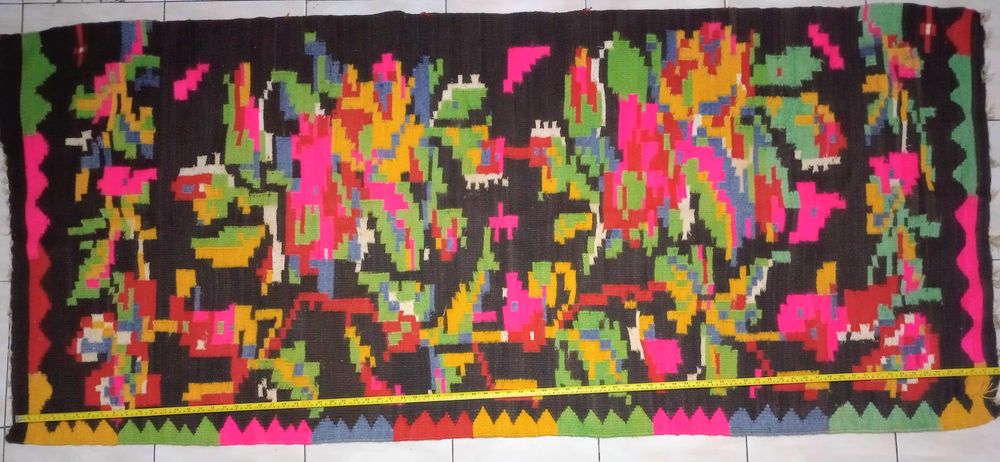 Cerga veche din zona Olteniei peste 100 ani lana lucrata manual, 2BUC