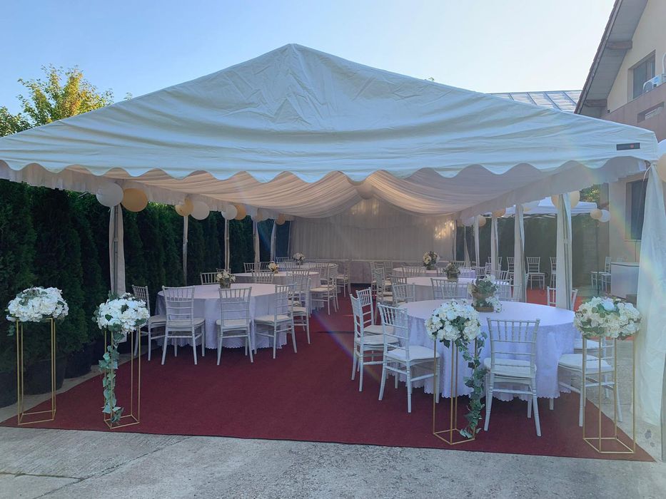 Corturi evenimente INCALZITE (30,50-60, 80-90 persoane,130 persoane)