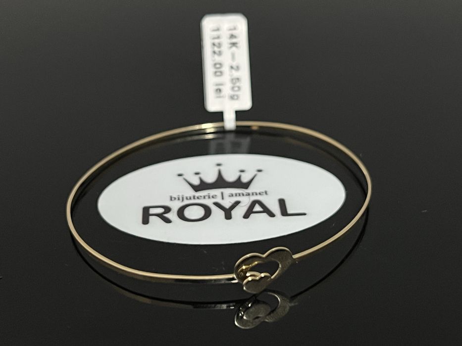 Bijuteria Royal CB : Bratara dama aur nou 14k 2,50gr