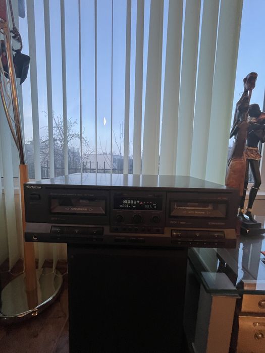 Techniks stereo double cassette desk rs-tr 333