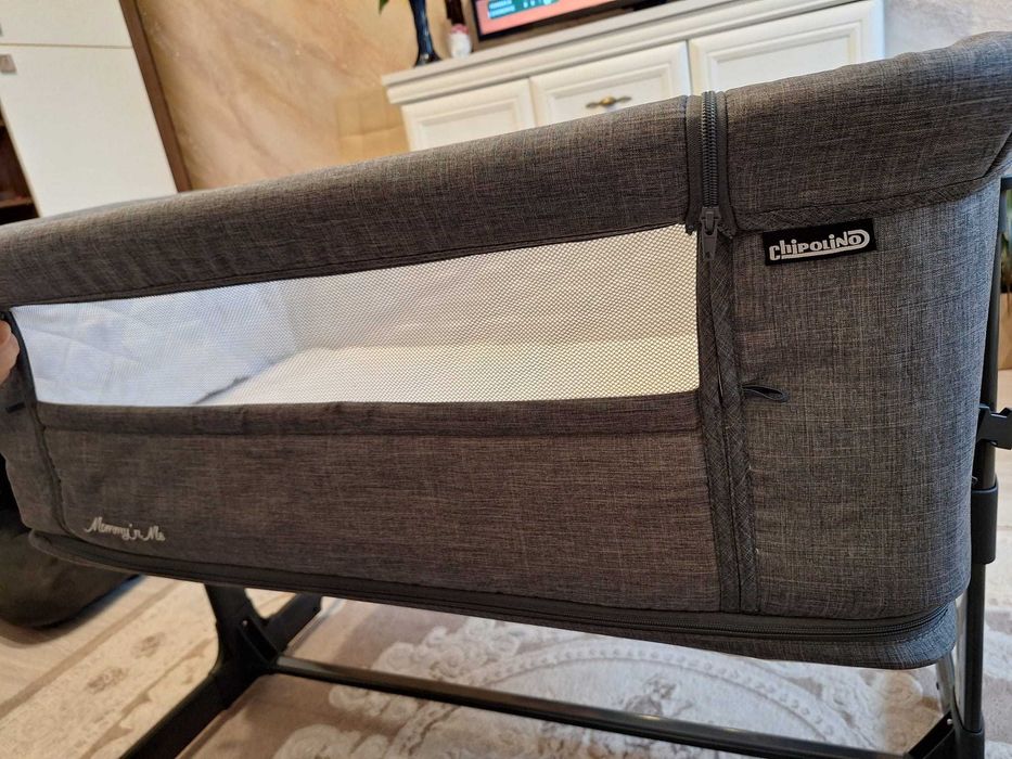 Patut Co-Sleeper si tarc Chipolino Mommy'n Me graphite
