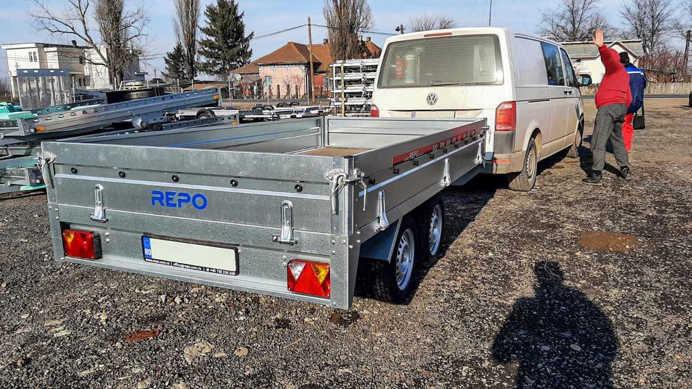 Remorca REPO noua CARGO 750 kg obloane detasabile apicola carte RAR