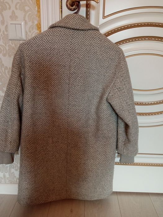 Пальто осеннее серое