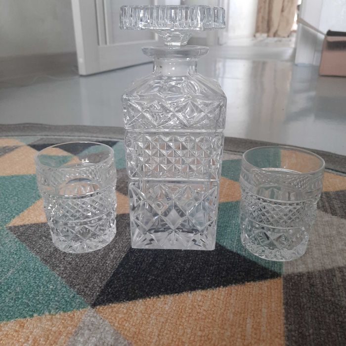 Графин, с двумя стаканами,Чехословакия