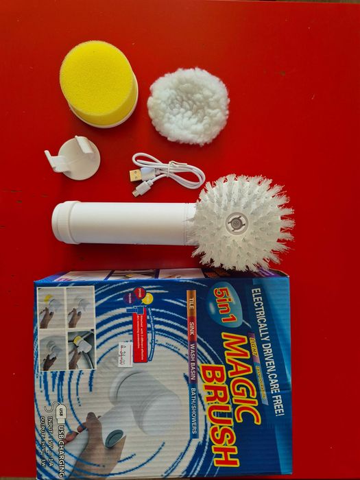 Намалена от 34лв-Четка за почистване MAGIC BRUSH 5 в 1 , НОВА