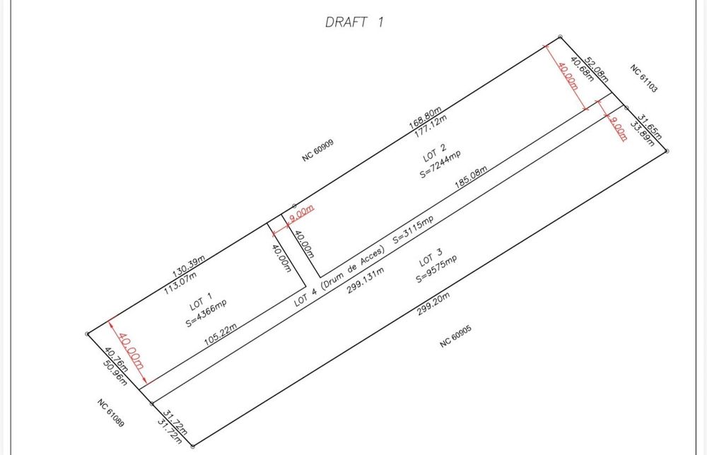 Teren comercial de 4366mp, utilități disponibile