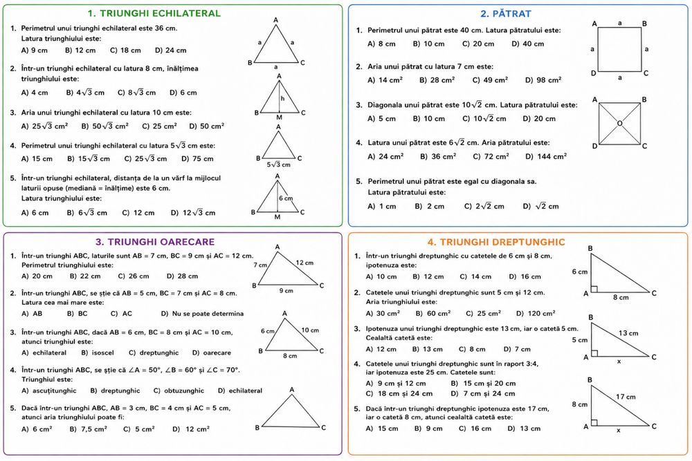 Meditații : Limba si literatura română / Matematică – clase primare, gimnaziu și pregătire pentru Bacalaureat